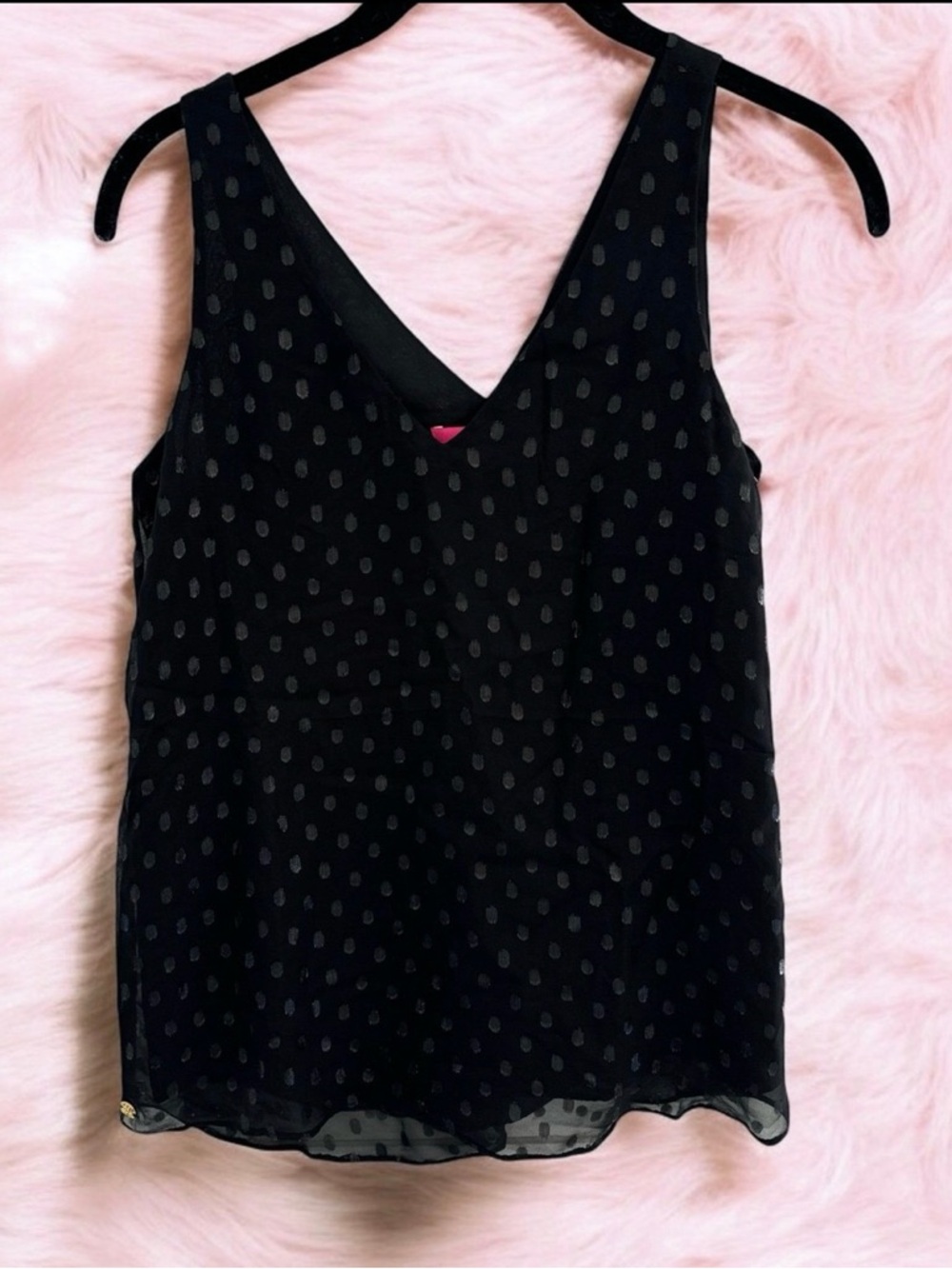 Lilly Pulitzer florin silk sleeveless v-neck women’s size XXS NWT